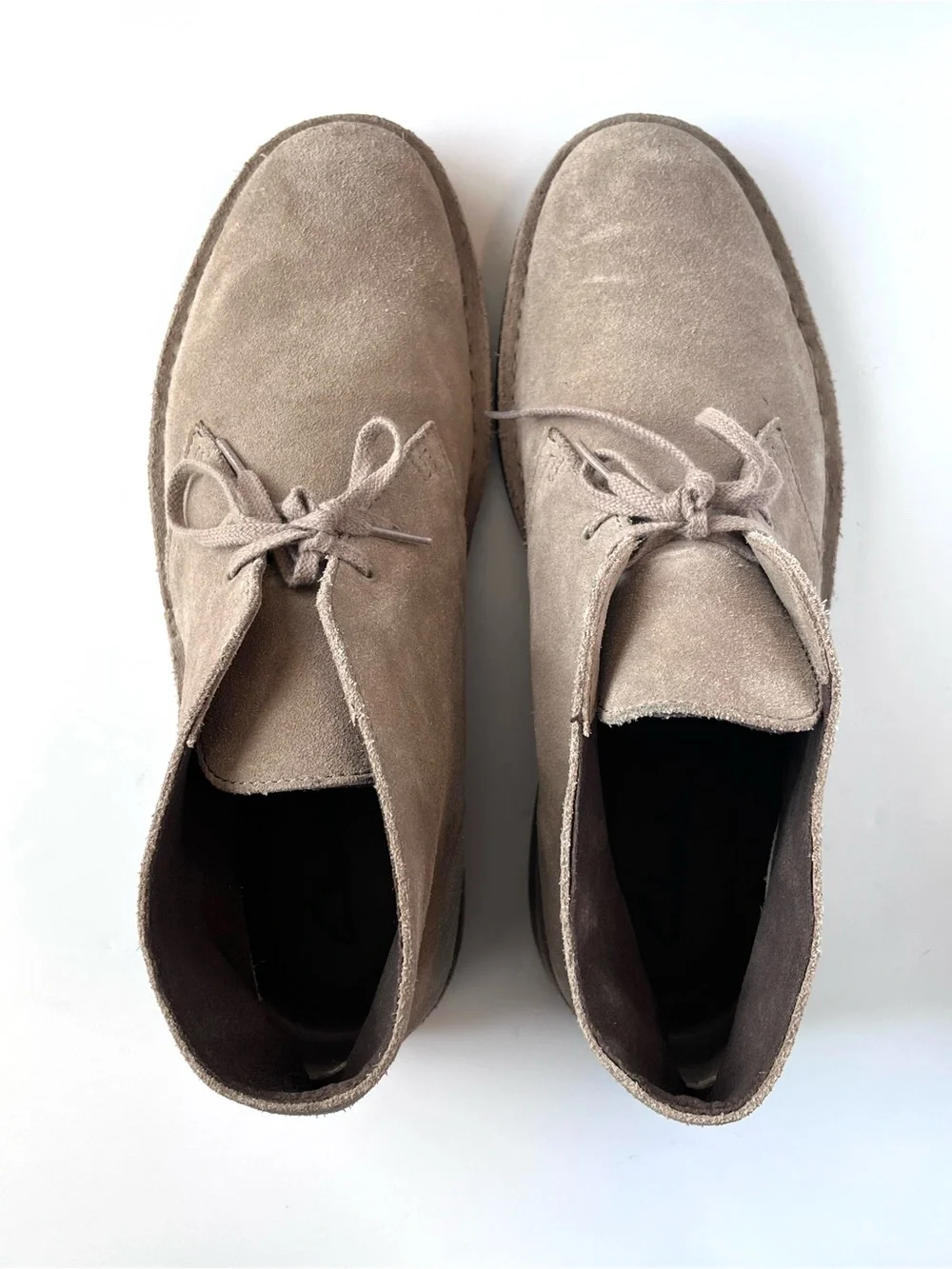 CLARKS Originals Desert Boot Bushacre 2 Chukka Taupe Suede Men's Size 11 M